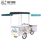 판매 DC 동력이 공급된 냉장고 세발 자전거 카트 식품 세발 자전거를 위한 EQT 138L 또는 110L 정면 하중 세발 자전거 아이스크림 자전거