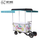 냉각 음료 정면 하중 기업 자전거를 위한 EQT 전기적 스쿠터 아이스크림 자전거 카트 배터리 서포트 카고 바이크