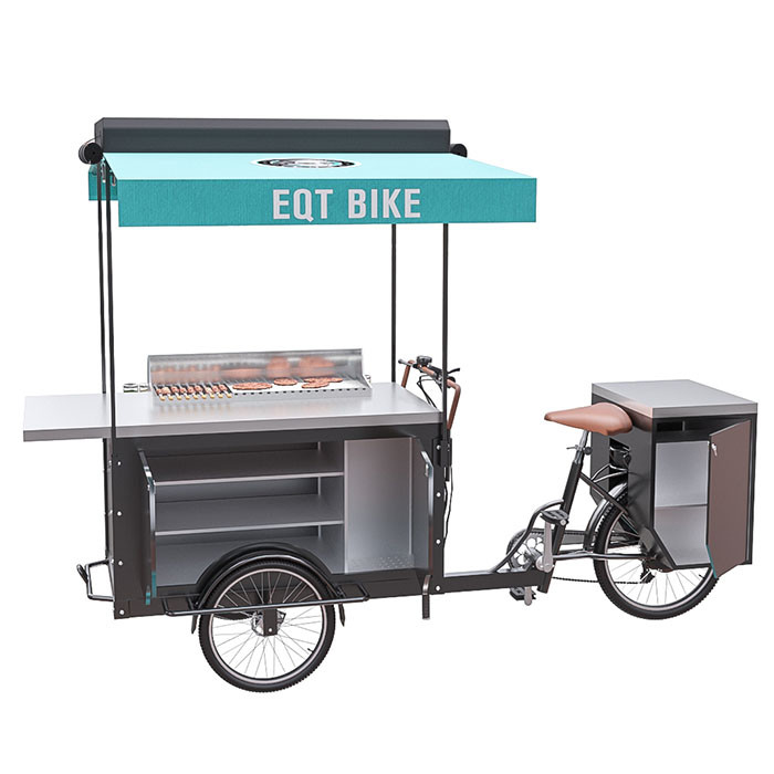 새로운 디자인 스테인리스 상자 BBQ 손수레 바베큐 석쇠 옥외 음식 자전거