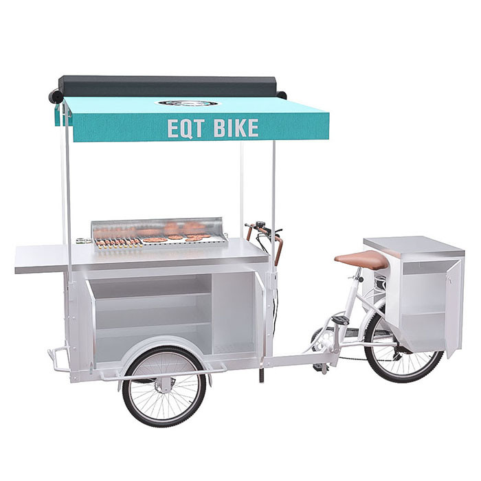 BBQ 음식 자전거 세륨 증명서를 자판기 이동할 수 있는 거리 1 년 보장