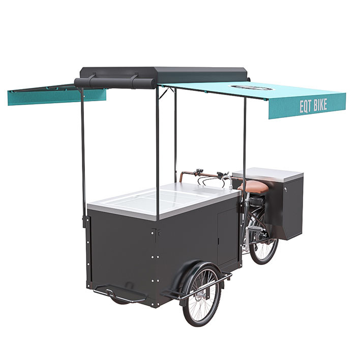 3개의 바퀴 주기 아이스크림 손수레 세발자전거 옥외를 위한 높은 적재 능력