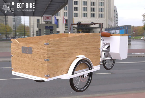 상자 구조 네덜란드 작풍 화물 자전거 반대로 녹 전기 화물 세발자전거